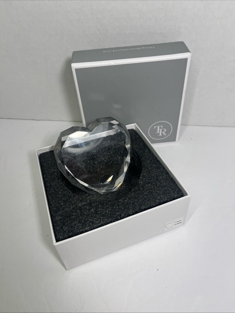 Things Remembered Clear Crystal Heart Keepsake